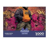 Street GraffitiMonumental Jigsaw Puzzles for Adults Doodle Featuring 1000 Advanced, Notoriously Difficult Challenging Puzzle Educational Game Pieces - Designed As The Most Memorable Gift Jigsaw Puzzle