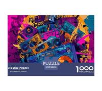 Street GraffitiMonumental Jigsaw Puzzles for Adults Doodle Featuring 1000 Advanced, Notoriously Difficult Challenging Puzzle Educational Game Pieces - Designed As The Most Memorable Gift Jigsaw Puzzle