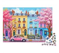 Street Houses Trees 1000pcs For Adults Mini Puzzle Challenging