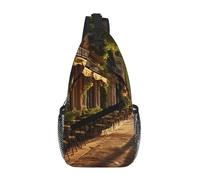 Street in Paris Town Crossbody Sling Bag Crossbody Shoulder Chest Bag Shoulder Strap Waist Fanny Pack Men Women