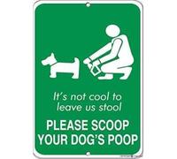 Street Indication warning Sign It'sCool To Leave Us Stool Please Scoop Your Dogs Poop Wall Art Outdoor Indoor New Aluminum Metal tin Sign 12x16 Inch