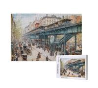 Street Jigsaw Puzzles for Adults 300 City Puzzle, Wooden Puzzles for Adults with Gift Box, Impossible Puzzle, Challenging High Difficulty Family Activity, Gifts for Men Women,Home Decor40x28 cm, p665t