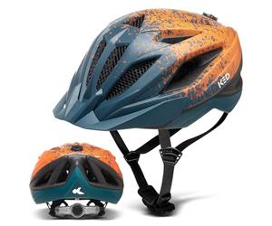 Street Jr Pro Children's and Youth Bicycle Helmet with LED Rear Light, 300 g, Made in Germany, Maxshell Technology, K-FIT Adjustment