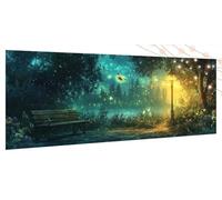 Street Lamp Diamond Art, Diamond Painting Kits for Adults Seat, 5D DIY Crafts Painting Hobbies for Adults Women, Full Drill Cross Stitch Arts Crafts Embroidery Canvas Picture Kit, Gifts 31x70Inch T575
