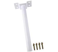 Street Light Metal Support Pole White Metal Light Mount