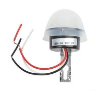 Street Light Sensor, Photocell Switch, Waterproof Light Controller, Auto On Off at Dusk Dawn, Adjustable Sensitivity, 220V 12V for Outdoor Garden Street Lamp