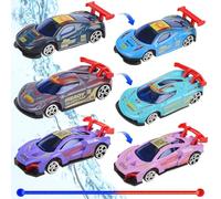 Street Machines Water Activated Color Change Cars - 3Pcs Mini Racing Car Playset, Alloy Toys for Kids, Boys, Girls Birthday Gift (A)