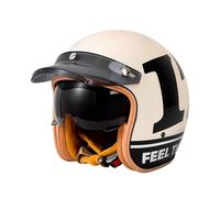 Street Motorcycle Open Face Helmet, Motorbike Men Women Modular Helmet DOT ECE Approved Fmvss 218 For Scooter Cruiser Moped ,L=(59-60cm),FF