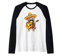 Street Musician Mexican Cat Cinco De Mayo Travel Souvenir Raglan Baseball Tee