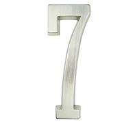 street number, 10cm Self-adhesive 4inch Silver Zinc Alloy, Suitable for Patio, Garden, Garage, Mailbox, Etc(7)