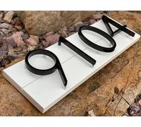 Street Number Plates, 200mm Floating Outdoor House Modern Number Signs Extra Large Black Apartment Address Mailbox Plate Exterior Front Door Numbers(200mm(7.87inch) Dz)