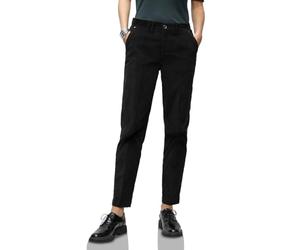 Street One 3716673 Women's Soft Velvet Chino, Black, 40 W x 30 L