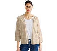 Street One Women's A253591 Textured Cardigan, Light Smooth Sand Melange, 12