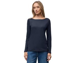 Street One Basic Long Sleeve Shirt Deep Blue 42