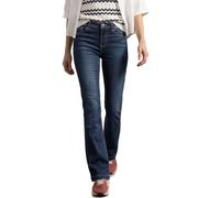 Street One High Waist Bootcut Jeans in Slim Fit Dark Blue Washed 34