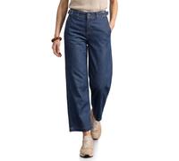 Street One High Waist Wide Leg Jeans in Loose Fit Dark Blue Washed 31