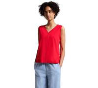 Street One Ladies Jersey Top with Crochet Detail, Glory Red, 12