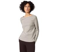 Street One Light Terra Mocha Striped T-Shirt 38