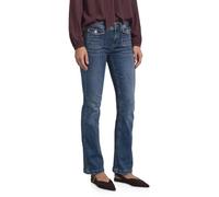 Street One Mid Waist Bootcut Jeans in Slim Fit Medium Blue Random Washed 32