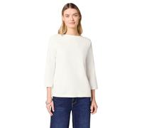 Street One Shirt in Ribbed Structure Off White 42