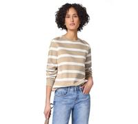 Street One Striped Sweatshirt Cotton Beige 44