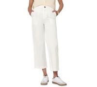Street One Studio 3716524 Women's Straight Leg Trousers, Off White, 42W x 28L