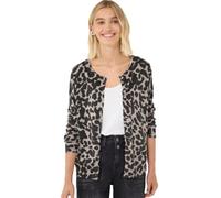 Street One Studio Cardigan with Crew Neck and Print Light Biscuit Sand Mel. 42