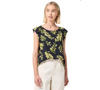 Street One Studio Dropped Shoulder Blouse Shirt with Crew Neck Maritime Blue 34