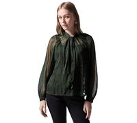 Street One Studio Women's F345218 Raglan Chiffon Blouse w tie Detail, Oil Green, 12