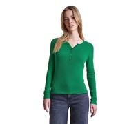 Street One Studio Ribbed Shirt with Buttons Bold Green 38