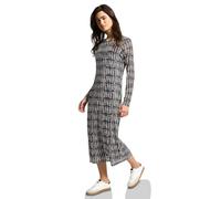 Street One Studio Women's 1408892 Patterned mesh Dress, Black, 16