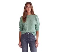 Street One Studio Women's 3018074 Pullover with Crew Neck and Pearl Details, Grayed Mint Mel., 14