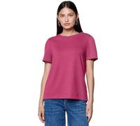 Street One Studio Women's 3227260 Shirred Sleeve Shirt, Dark Candy Pink, 14