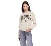 Street One Studio Women's 3228526 Shirt with Wording, Soft Beige, 18