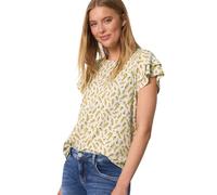 Street One Studio Women's 3230649 T-Shirt with Valance Sleeves and Print (Pack of 1), Off White, 16