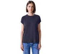 Street One Studio Women's F323596 Basic Silk-Look Shirt, Dark Void Blue, 8