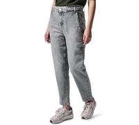 Street One Studio Women's F378695 Paperbag Jeans, Light Grey Wash, 30W x 28L