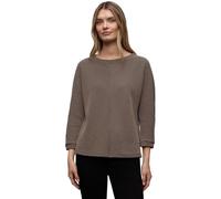 Street One Two-Tone Textured Shirt Darkest Brown 46