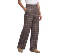 Street One Wide Leg Velorus Trousers in Casual Fit Silk Brown 38