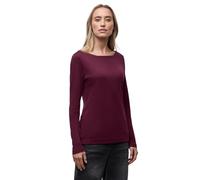Street One Women's 3228737 Basic Long-Sleeved Shirt, Noble Red, 12