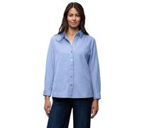 Street One Women's 3412916 Long Corduroy Shirt Blouse, Frosted Blue, 14