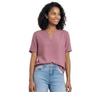 Street One Women's 3412925 Blouse with Split Neck and Turn-Up (Pack of 1), Clouded Blush, 10