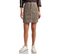 Street One Women's 3610092 Fine Cord Skirt, Bark Brown, 14
