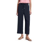 STREET ONE Women's 3716099 Wide Leg Pant, Deep Blue, 44W x 26L