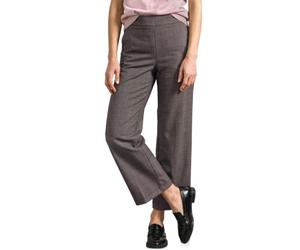 Street One Women's 3819207 High Waist Wide Leg Culotte with Check Pattern