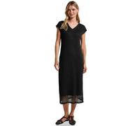 Street One Women's A144505 Lace Dress with V-Neck, Black, 14