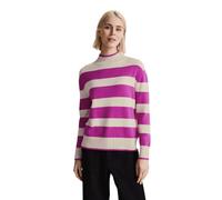 STREET ONE Women's A302633 Striped Knitted Jumper, Purple Cozy Pink, 10