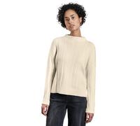 Street One Women's A303087 Pullover with Ribbed Structure, Soft Beige, 10