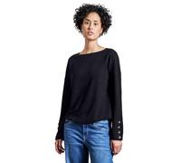 Street One Women's A322791 Shirt with Button Detail, Deep Tint Blue, 14