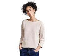 STREET ONE Women's A322801 Striped Shirt, Honey Sand, 14